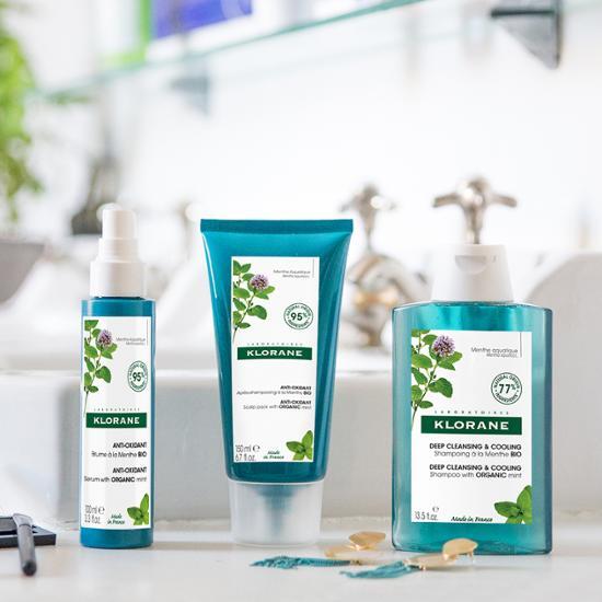 Klorane Акваминт Маска для кожи головы 150 мл (Антиоксидант и охлаждающее средство для кожи головы)