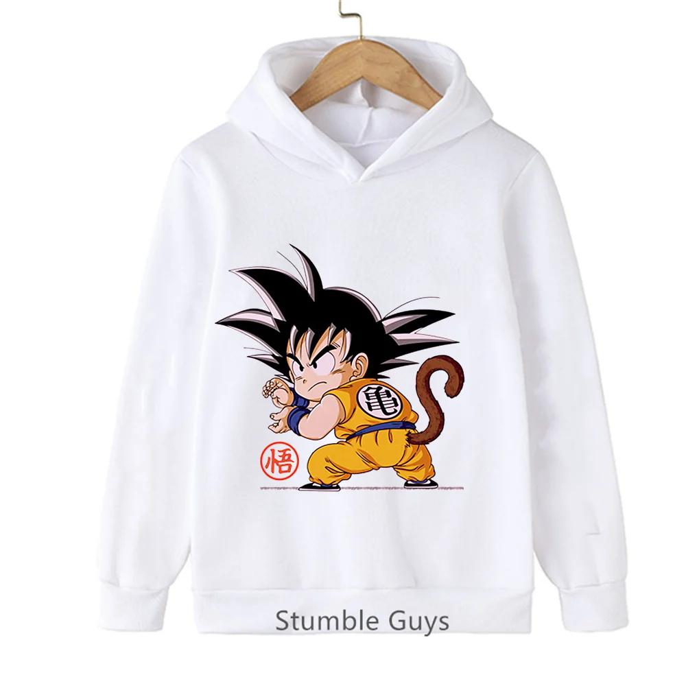 Boys Active Hoodie Dragon Ball Spring Autumn Goku Vegeta Super Saiyan Girls Clothes Sweatshirt