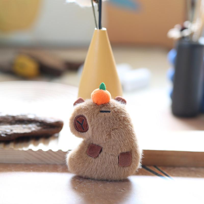 Cute Cute Kapibala Pendant Plush Toy Doll Bag Hanging Decoration Keychain Doll Doll Doll