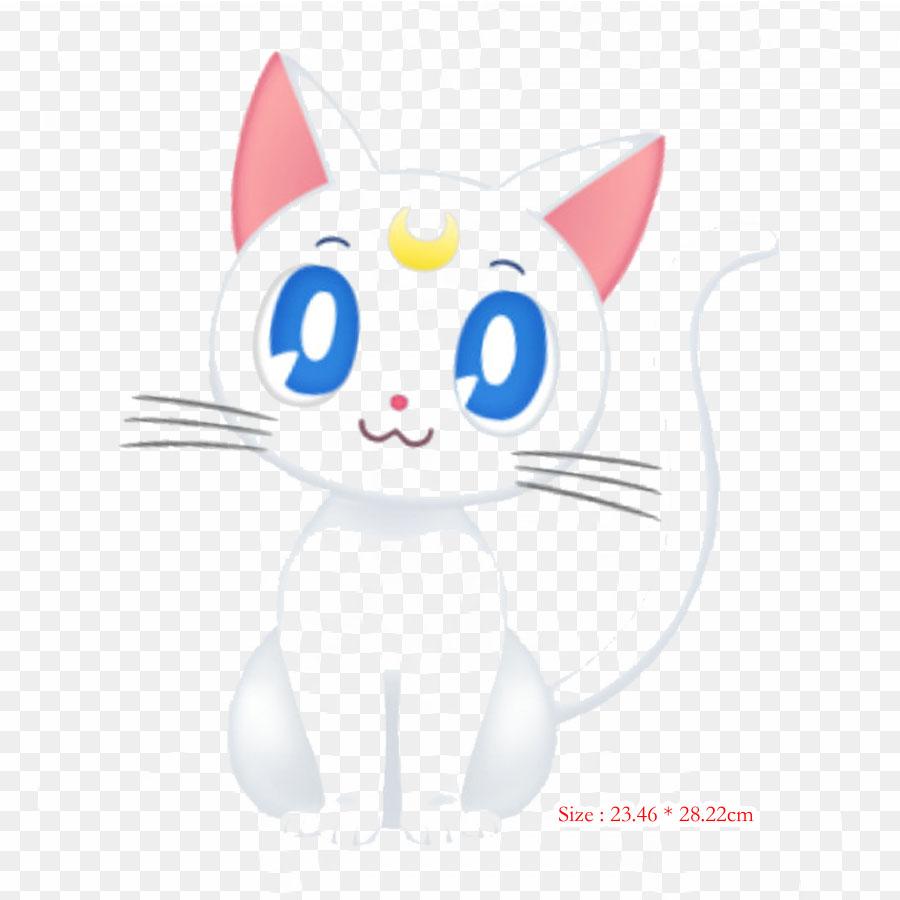 Luna Sailor Moon Drops Artemis Iron On Patches For Clothing Applique Stickers On Clothes Heat-Sensitive Custom Patch