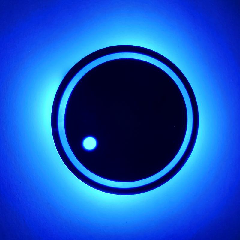 Светодиодные подставки под стаканы с подсветкой: Подходит для Nissan, 7-цветная модификация интерьера