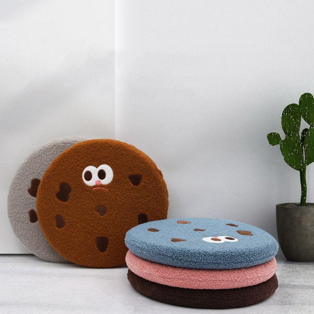 Foam Cookies Seat Cushion Square Round Bread Plush Pillow Creative Chair Plush Cushion Office