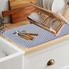 Microfiber Quick-Dry Kitchen Drain Pad - Absorbent Countertop & Tableware Mat
