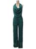 2024 Summer Sleeveless Halter Neck Sequin Jumpsuit for Women