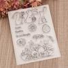Silicone Clear Stamps Easter Rabbit Eggs Seal Stamps DIY Scrapbooking Craft Card Making Embossings Photo Journal Album