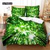 Green Forest Bedding Set Duvet Cover Set 3d Bedding Digital Printing Bed Linen Queen Size Bedding Set Fashion Design