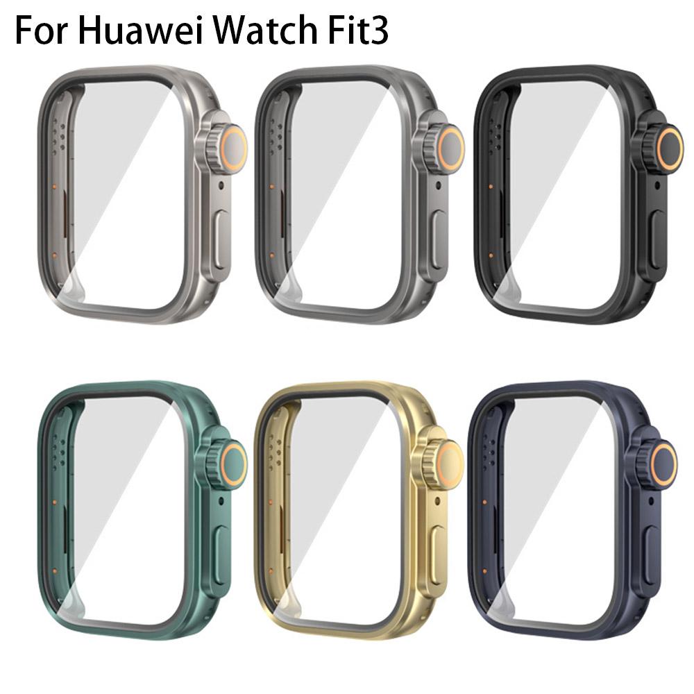 Перейти на Сверхполный Защитный Чехол для Huawei Watch Fit 3 4 Fit4 Pro Чехол с Защитным Стеклом Закаленное Стекло Обновиться до Ultra 2
