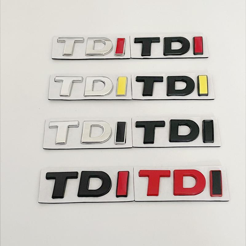 AAXT1 3D Металлические буквы TDI Значок на задний багажник автомобиля Наклейки для Volkswagen VW T-ROC Passat Jetta Touareg Tiguan Polo CC Bora