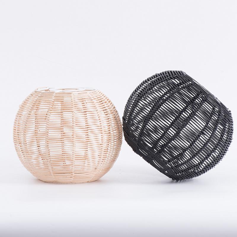 Ретро плетеный абажур имитация лозы веревка крышка лампы подвесная люстра ресторан кухня светильник аксессуары домашний декор