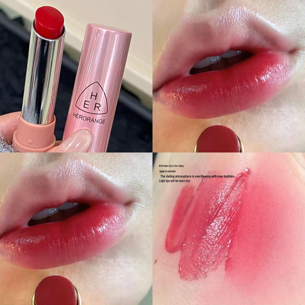 HERORANGE Light Rhyme Glossy Lipstick: Long-Lasting, Plumping Korean-Style Lip Glaze