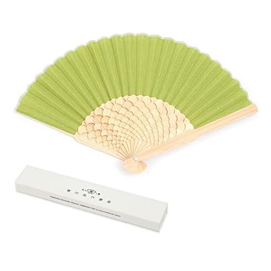 [Nishikawa Shoroku Shoten] LOTUS Folding Fan in Box, Mother's Day Present, Gift, Stylish Design, Sen