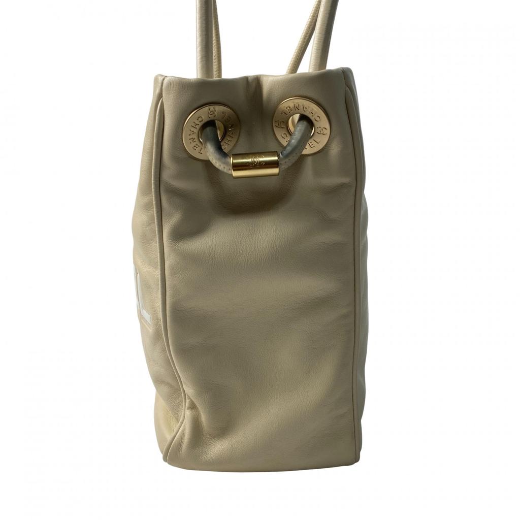 Used CHANELTote Bag Ivory Leather Women