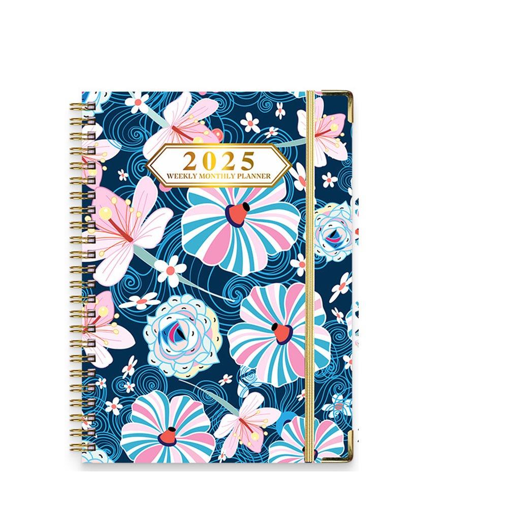 Time Organizer 2025 Agenda Planner Notebook Loose-leaf  Coil Diary Notebook  School