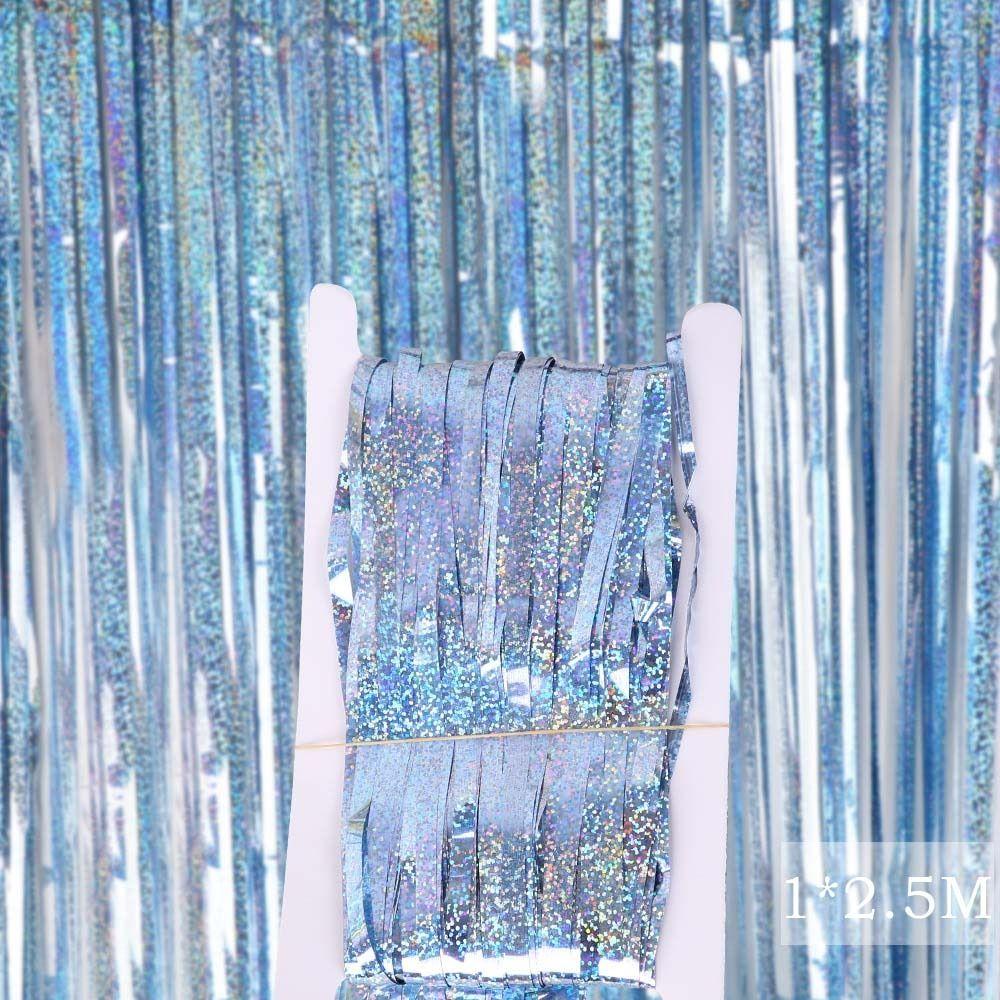 Настенное украшение Вечеринка по случаю дня рождения Свадьба Выпускной Фольгированная штора Кисточки Дождевая штора Дверная штора