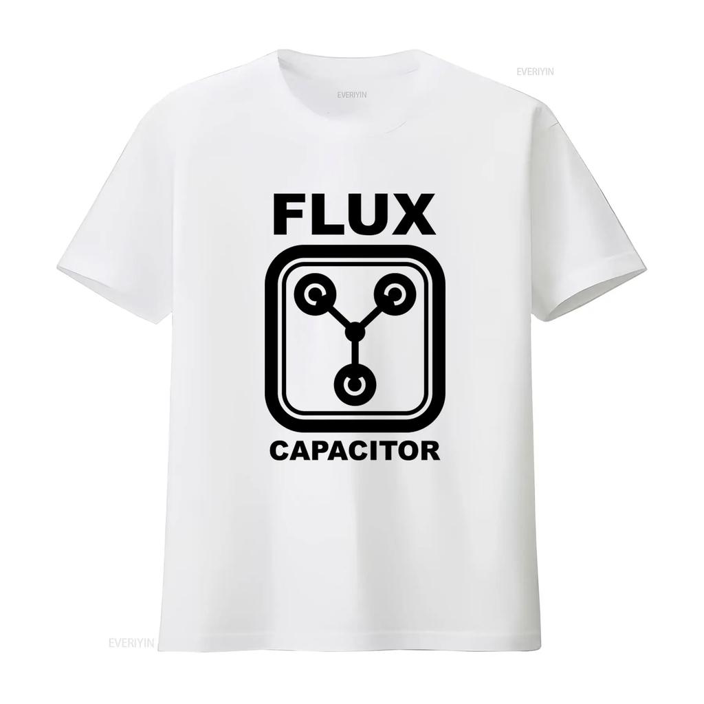 Flux Capacitor Retro 80s Funny Future Doc Marty Mens T Shirt vintage Washed Versatile Unisex Stylish fashion graphic Soft