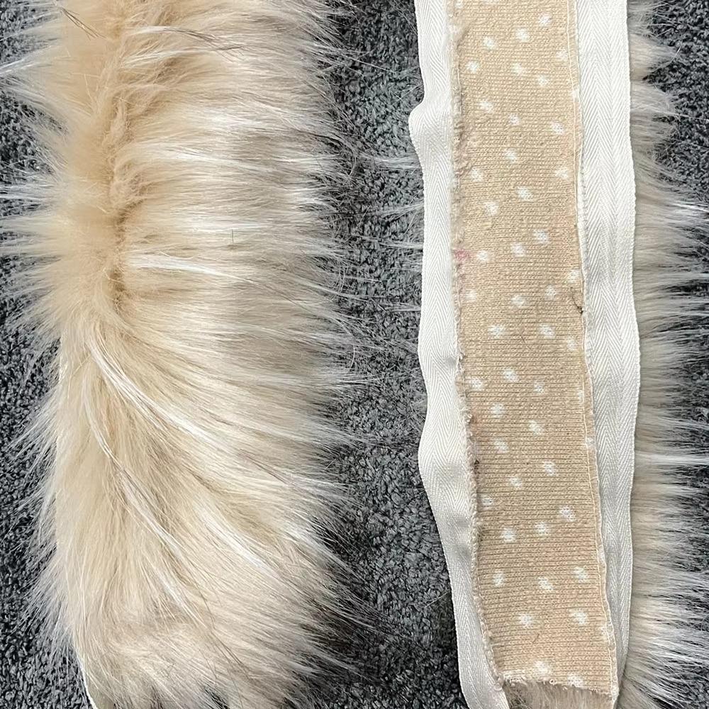 DIY Big Fur Collar 1M Hat Brim Plush Strip Fashion Artificial Fur Stripe Decoration