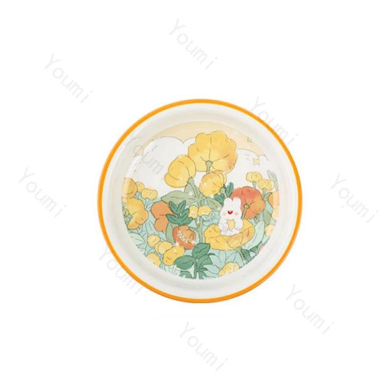 Creative Cartoon Ceramic Plate Sweet Cute Afternoon Tea Dessert Plates Home Breakfast Yogurt Oatmeal Bowl Delicious Ramen Bowls