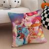 Magical Musical French Anime LLoliRock Cushion Cover Throw Pillow Cover Hidden Button Durable Polyester Chair Cushion