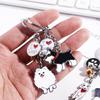 Enamel Golden Retriever Maltese Animal Bell Pet Keyring Pet Keychain Dog Keychain Dog Pendant