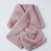 LALA Fur Wide Scarf - Pink