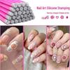 DIY Nail Art Silicone Stamping Pen Set - Personalized Designs & Floral Graffiti