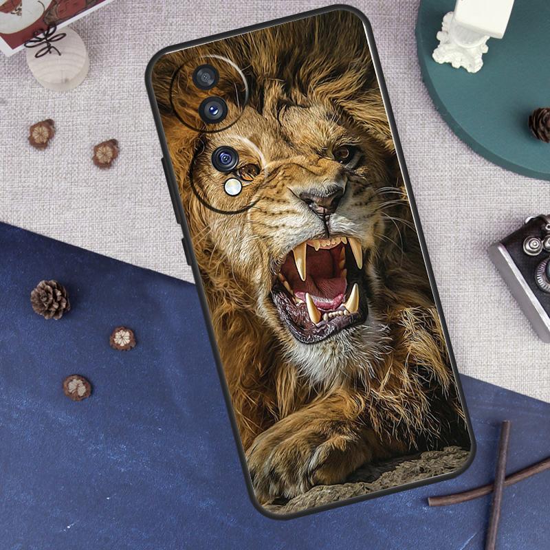 Чехол 'Рычащий Лев' Для Honor Magic 7 6 5 8 Pro Чехол Для Honor 400 200 50 70 90 Lite X8a X8b X9a X9b X9c