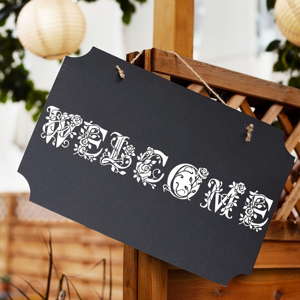 36 шт. шаблонов для рисования своими руками Роза Буква Полый шаблон для граффити Форма для распыления Наклейки на стену