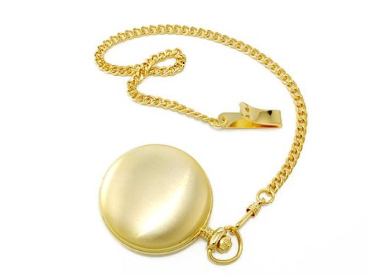 Карманные часы MONTRES сатин арабские цифры золото (Монтресс) MC-900-GA [элемент]