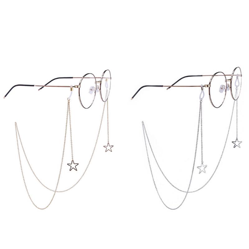 Цепочки для очков Солнцезащитные очки со звездами Очки для чтения Очки Держатель шнура Шейный ремешок