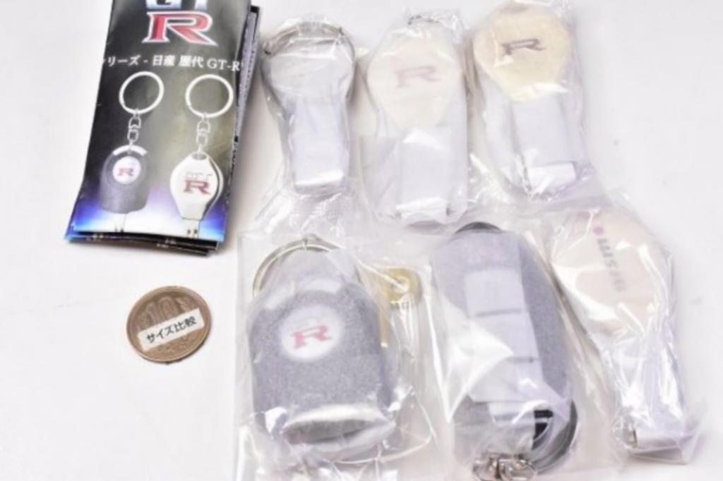 Bandai Narikiri Owner Series Nissan Past Collectable Keys x Все 6 типов Набор Полный комплект Gacha Gacha Capsule Toy GT-R