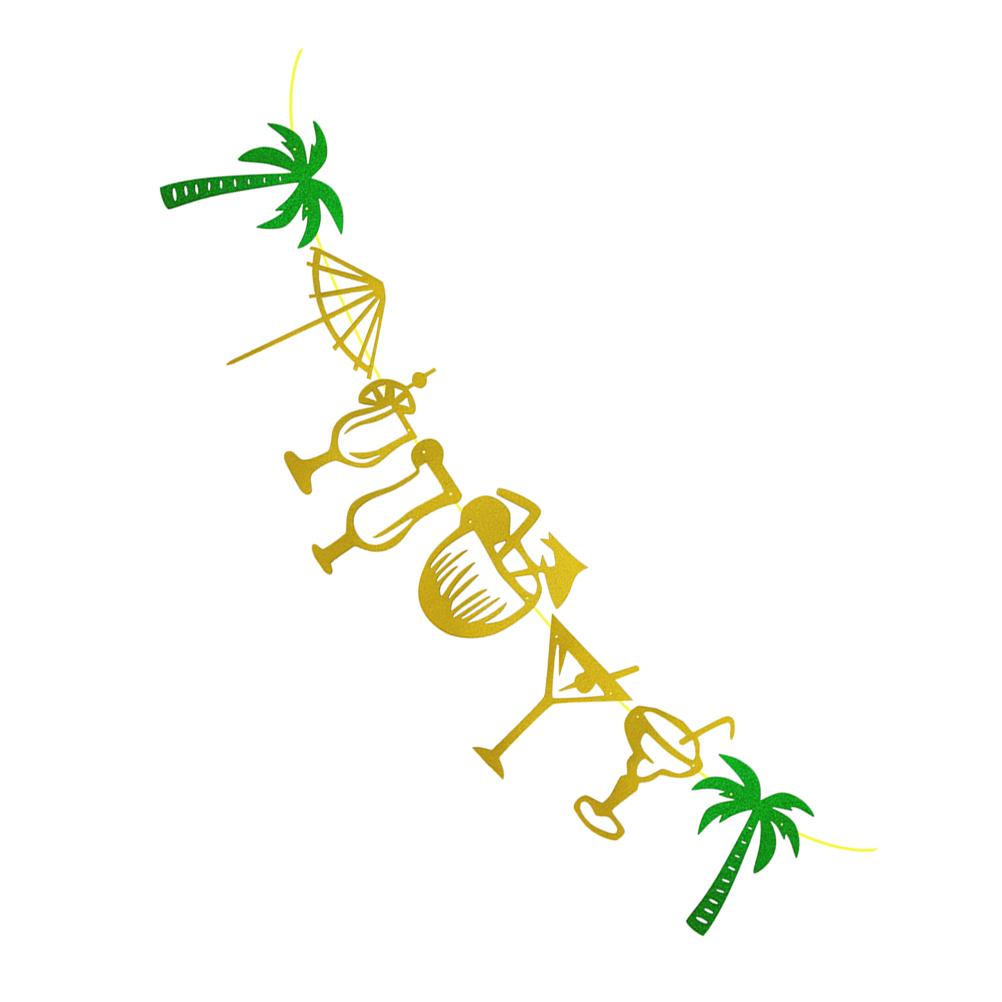 1 комплект баннеров для пляжной вечеринки на берегу моря, гирлянды для летней вечеринки, декор для фотобудки, блестящий баннер с гирляндами