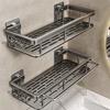 Wall Hanging Corner Rectangular Rack Bathroom Shelf Towel Rack Shelves Wall Shower Shampoo Rack No Drill Shelf Tripod Storage
