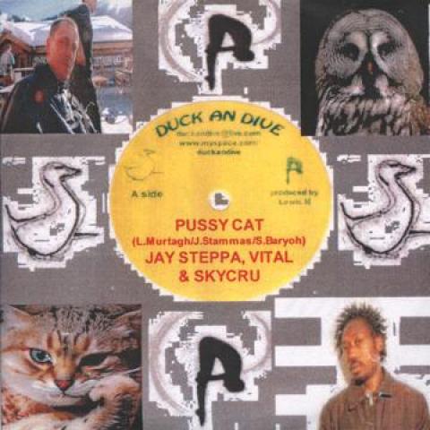 CD JAY STEPPA, VITAL, SKYCRU - Pussy Cat (5 треков Single CD-R) DANDCDPUSSYCAR Утка и Нырок 2010 Великобритания Регги, Ска и Даб