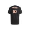 Adidas Футболка Messi Icon с графическим рисунком, мужские топы, черная HT5182
