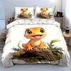Cheerful gecko, jungle vibes. Bedding sets Duvet covers Pillowcases(1* Duvet Cover 2* Pillowcases without duvet insert)