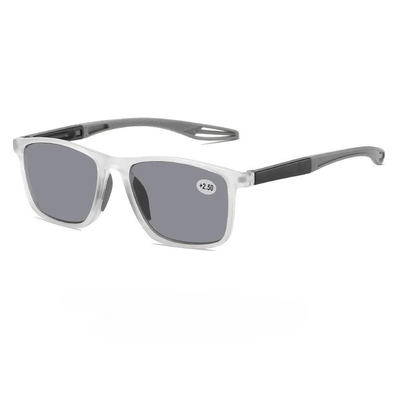 Square Frame High-Definition Presbyopia Glasses Blue Light Blocking Fashionable Uv-Protective Reading Glasses Sunglasses