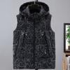 Fashion Winter Warm Vests for Men New In Outerwears Hooded Plus Size Casual Thick Tops Men's Sleeveless Parkas