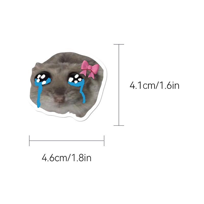 56 шт. Грустный хомяк мем декор комнаты наклейки на стену papel tapiz наклейка на стену водонепроницаемый cozinha закладка