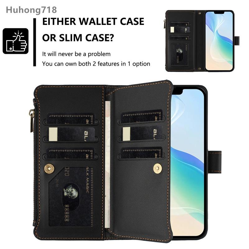 Кожаный чехол на молнии для Redmi Note 7 8 9 10 Lite Pro Max 11 SE 7S 9S 9T 10S 10T 11S 4G 5G Обложка-кошелек Чехол