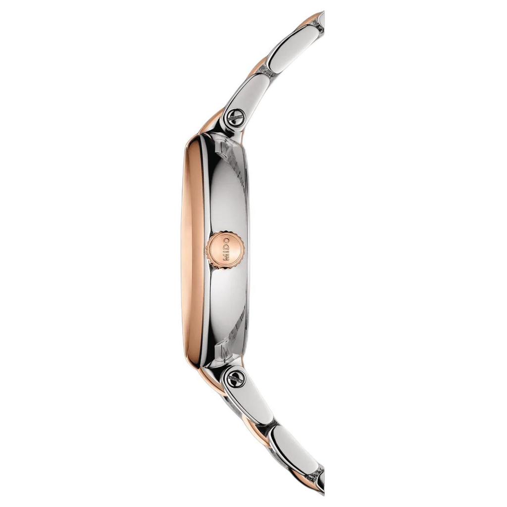 MIDO Belem Seri Series Quartz Movement Diamond Simple Retro Calendar Stainless Steel Gold Plated PVD Coated Stainless Steel Strap M022.210.22.036.00