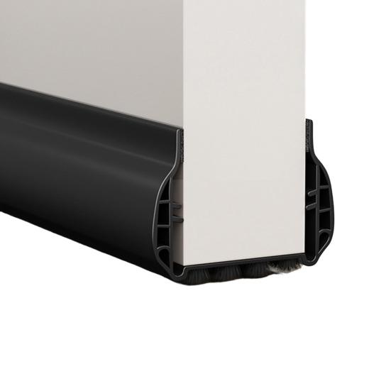 93СМ Уплотнительная полоса для низа двери со щеткой Поддверный уплотнитель Погодный уплотнитель Свето-шумо-пылезащитный Ветрозащитный Дверной стопор Зазор под дверью