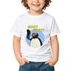 Детская мультяшная футболка Pingu Хлопок 2-12 лет Детские футболки Кавайные Топы для Мальчиков и Девочек Круглый Вырез Аниме Принт Короткий Рукав Летние Малыши