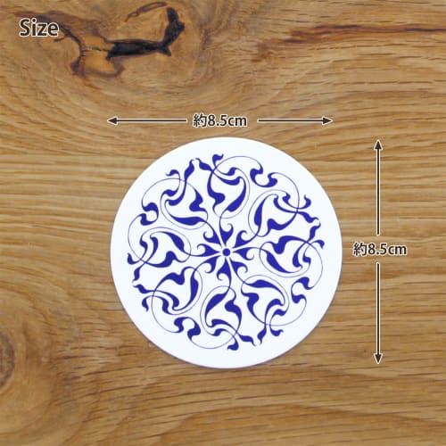 Бумажные подставки Daikoku Kogyo, узор «Плющ», Япония (100 штук) PKCF7001