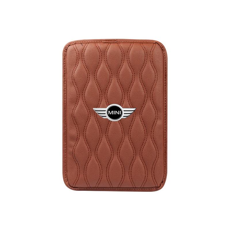 1 шт. Кожаные накладки на подлокотник автомобиля Защитная водонепроницаемая подушка для рук Для BMW Mini Cooper F54 F55 F56 R56 R60 SONE Roadster Clubman Coupe