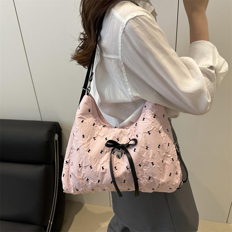 Casual Commuter Tote Bag Contrast Color Shoulder Crossbody Handbag