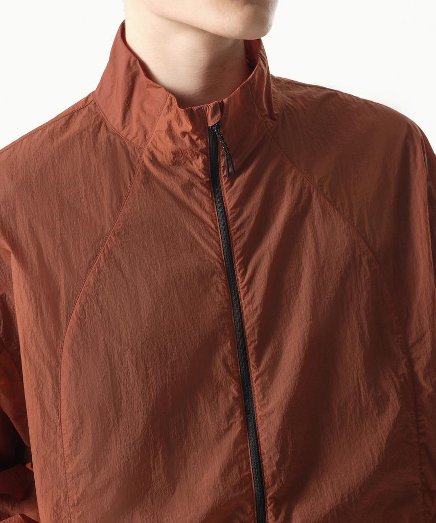 Musinsa Standard [City Leisure] High-Neck Sheer Windbreaker Jacket [Orange]