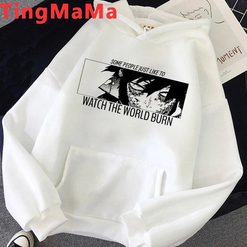 Толстовки с капюшоном из японского аниме «Мой герой Академии» унисекс Kawaii Shoto Todoroki уличная одежда с графикой унисекс толстовки Harajuku Dabi мужские унисекс