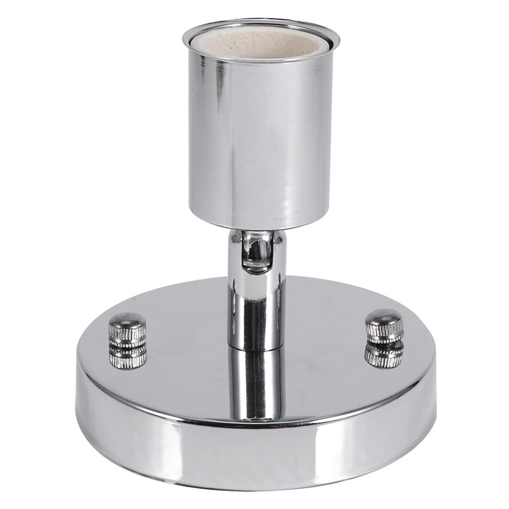 E27 Modern Retro Ceiling Light Wall Mounted Lamp Bulb Holder Socket 180 Degrees  Rotating Silver