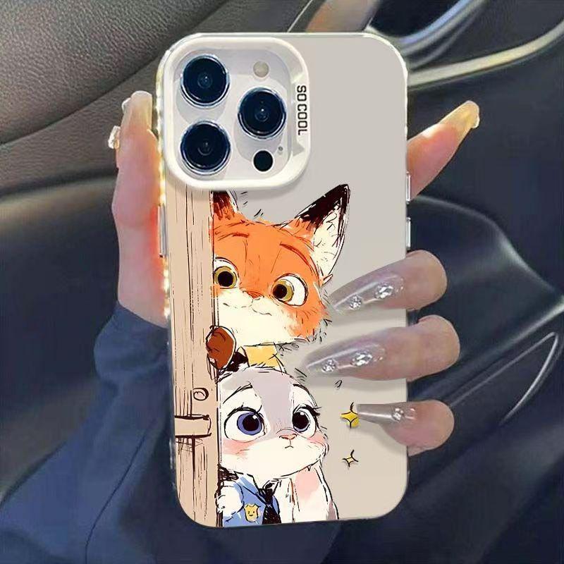 Чехол для телефона Cross Judy Nick Silver Shell, милый, для Apple 17/16/15 Pro, 14 Pro Max, 13/12