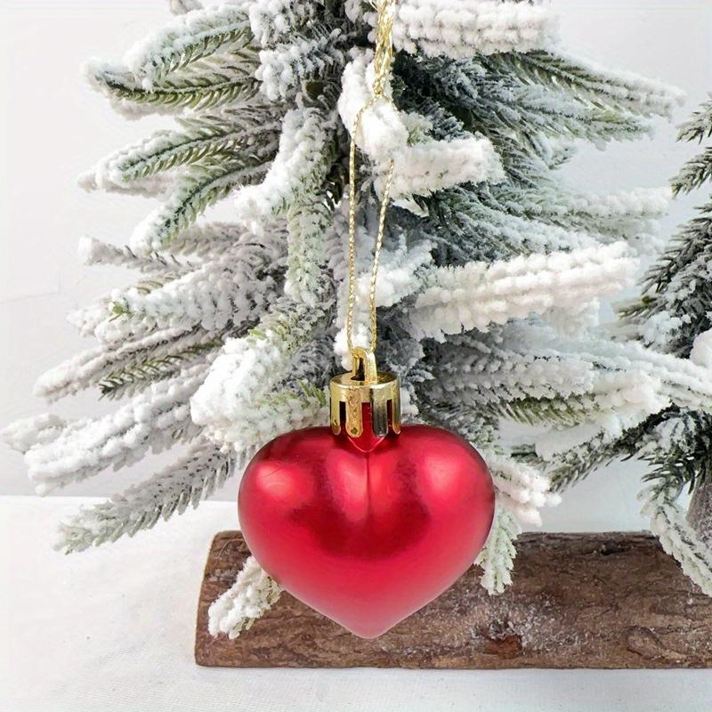 Многогранные ornaments в форме сердца, идеально подходящие для украшения елки, подвешивания на окно дома, празднования дня рождения, праздничные шары
